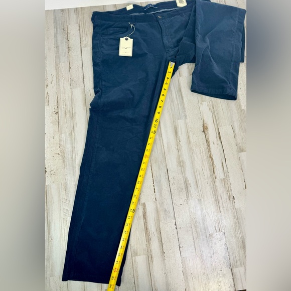 True Khaki Mansfield Men's Size 40x34(44x34) Stretch Corduroy Blue Pants NWT - Picture 9 of 12